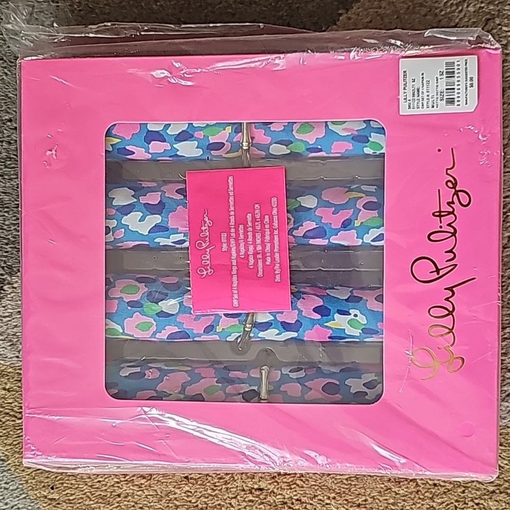 Lilly Pulitzer Napkin and Ring set GWP